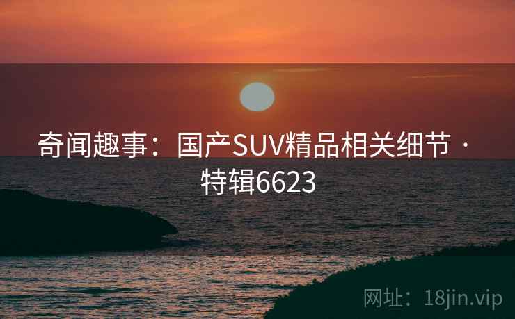 奇闻趣事：国产SUV精品相关细节 · 特辑6623