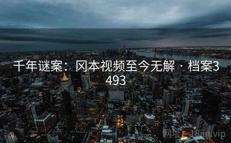 千年谜案：冈本视频至今无解 · 档案3493