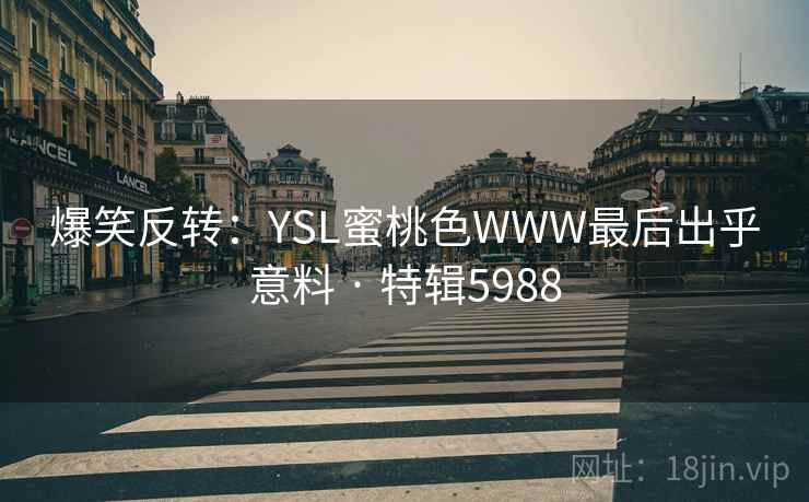爆笑反转：YSL蜜桃色WWW最后出乎意料 · 特辑5988